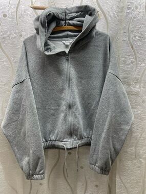 Ripzone Full Zip Hoodie Womens‎ XL Grey Excellent Cropped Oversized Fleece